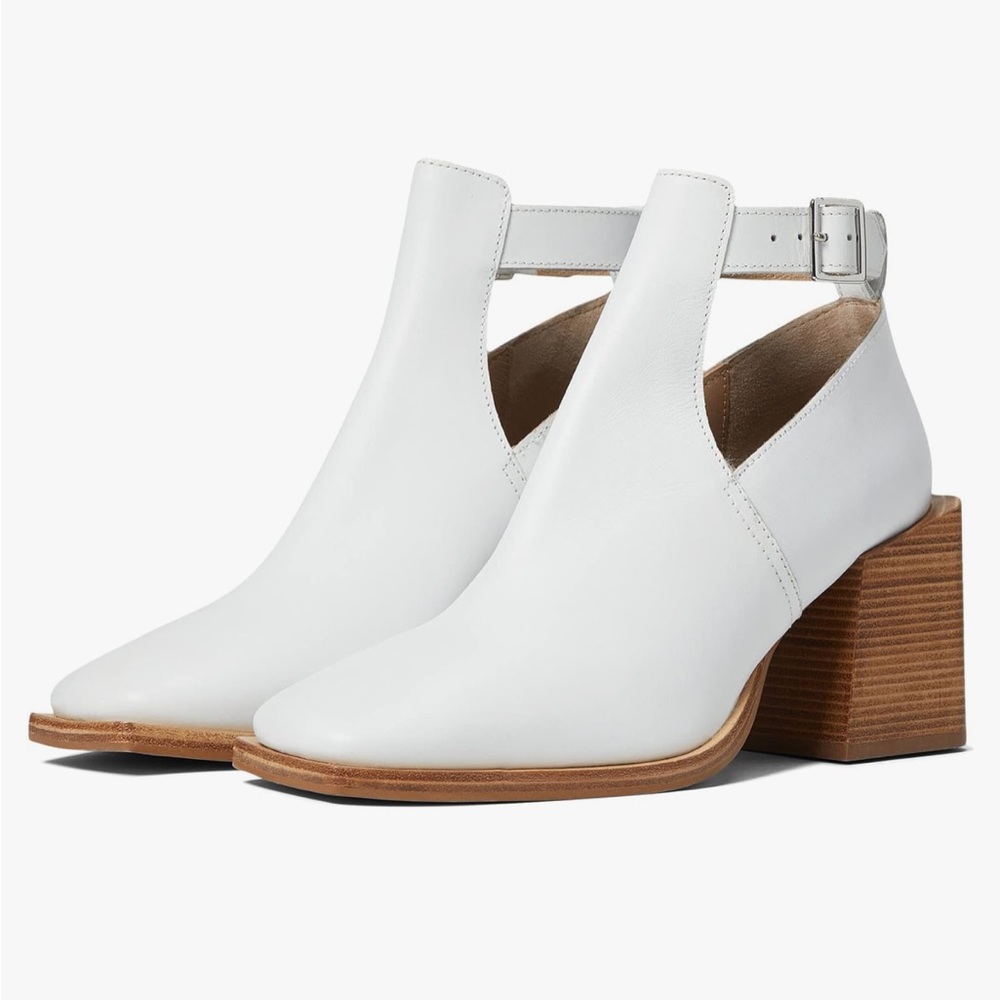 Free People Brady Buckle Cutout Block Heel Shoe Boot. New (no box)! Size 39.5